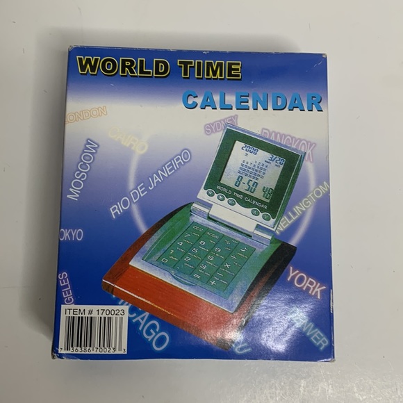 Vintage World Time Calendar | CC102B | Pop Up Electronic Day To Day In The Know - Picture 6 of 8